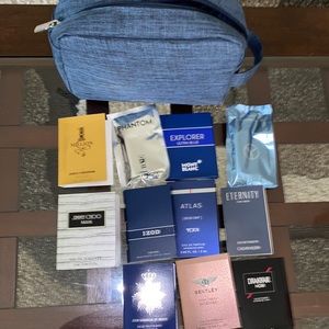 Bag within designer Cologne samples